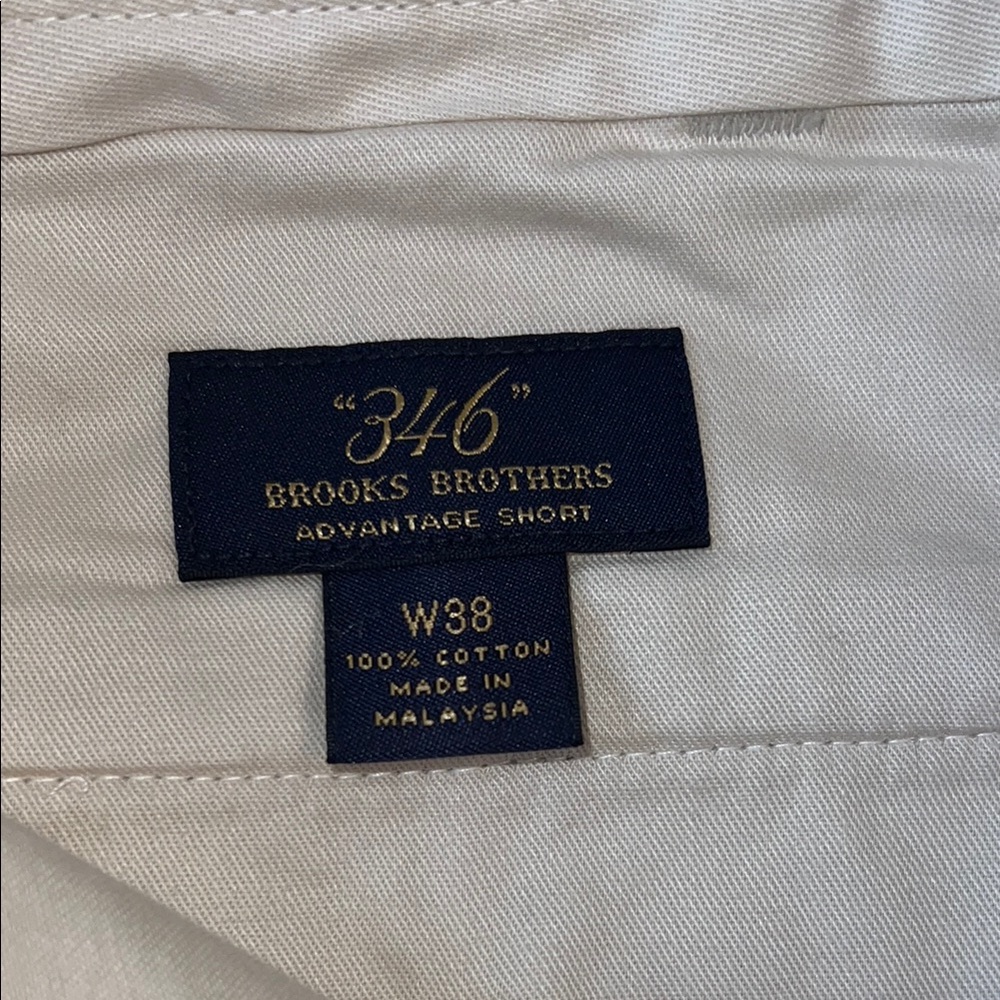 Brooks Brothers Men’s Advantage Short, Pleated, Size 38 - Picture 3 of 4
